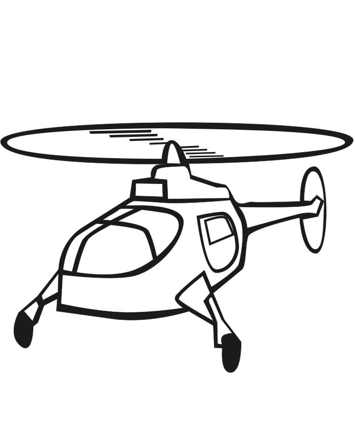 Målarbild Helikopter (3)