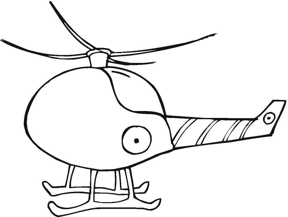 Målarbild Helikopter (4)