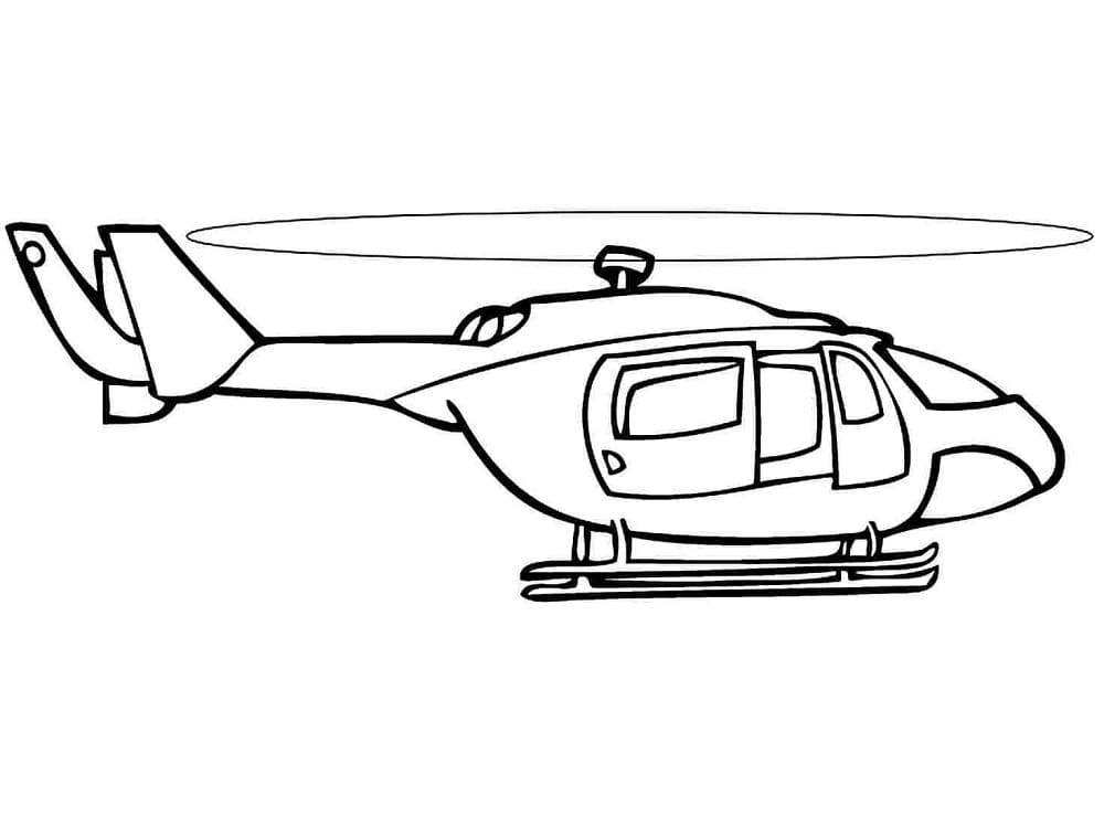 Målarbild Helikopter (5)