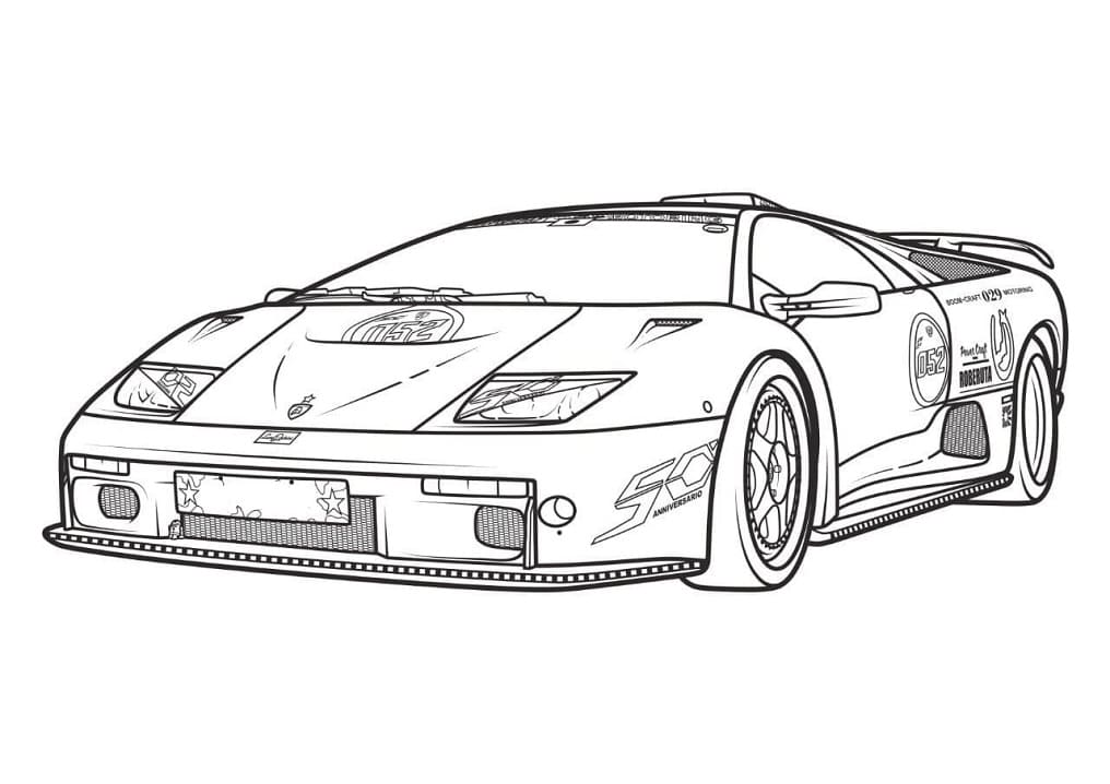 Målarbild Lamborghini (1)