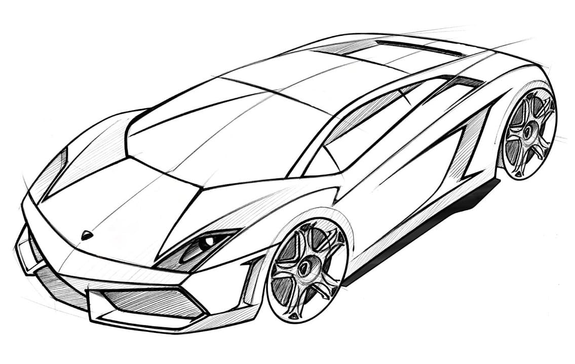 Målarbild Lamborghini (5)