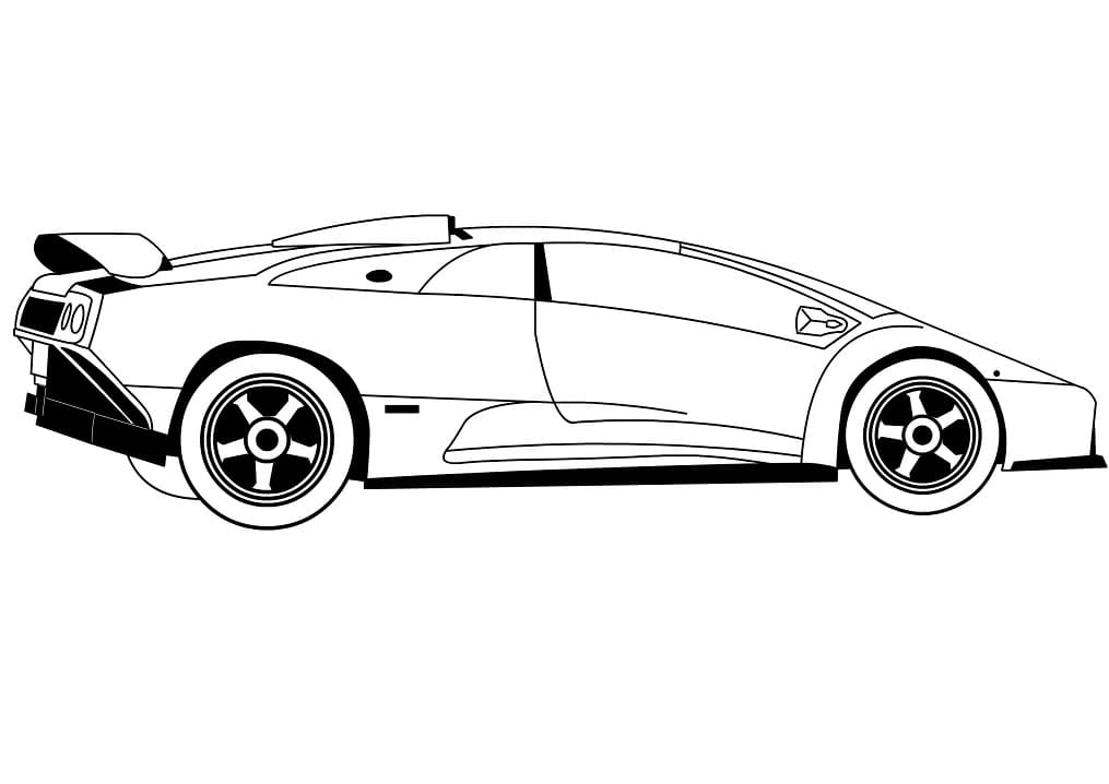 Målarbild Lamborghini Bil (5)