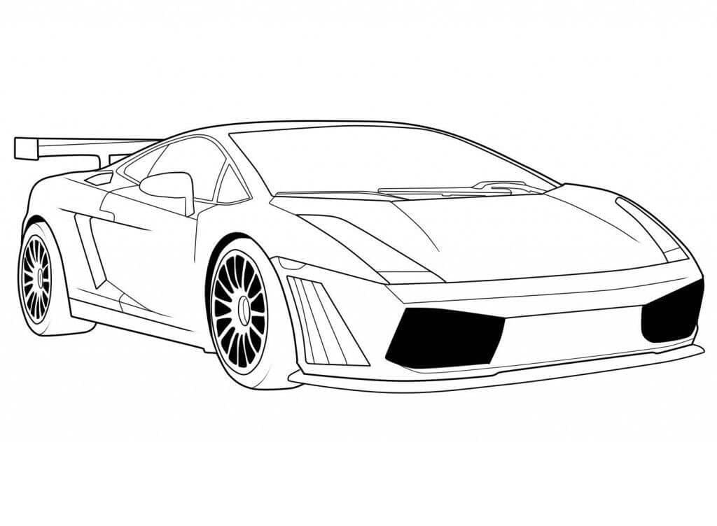 Målarbild Lamborghini Bil (8)