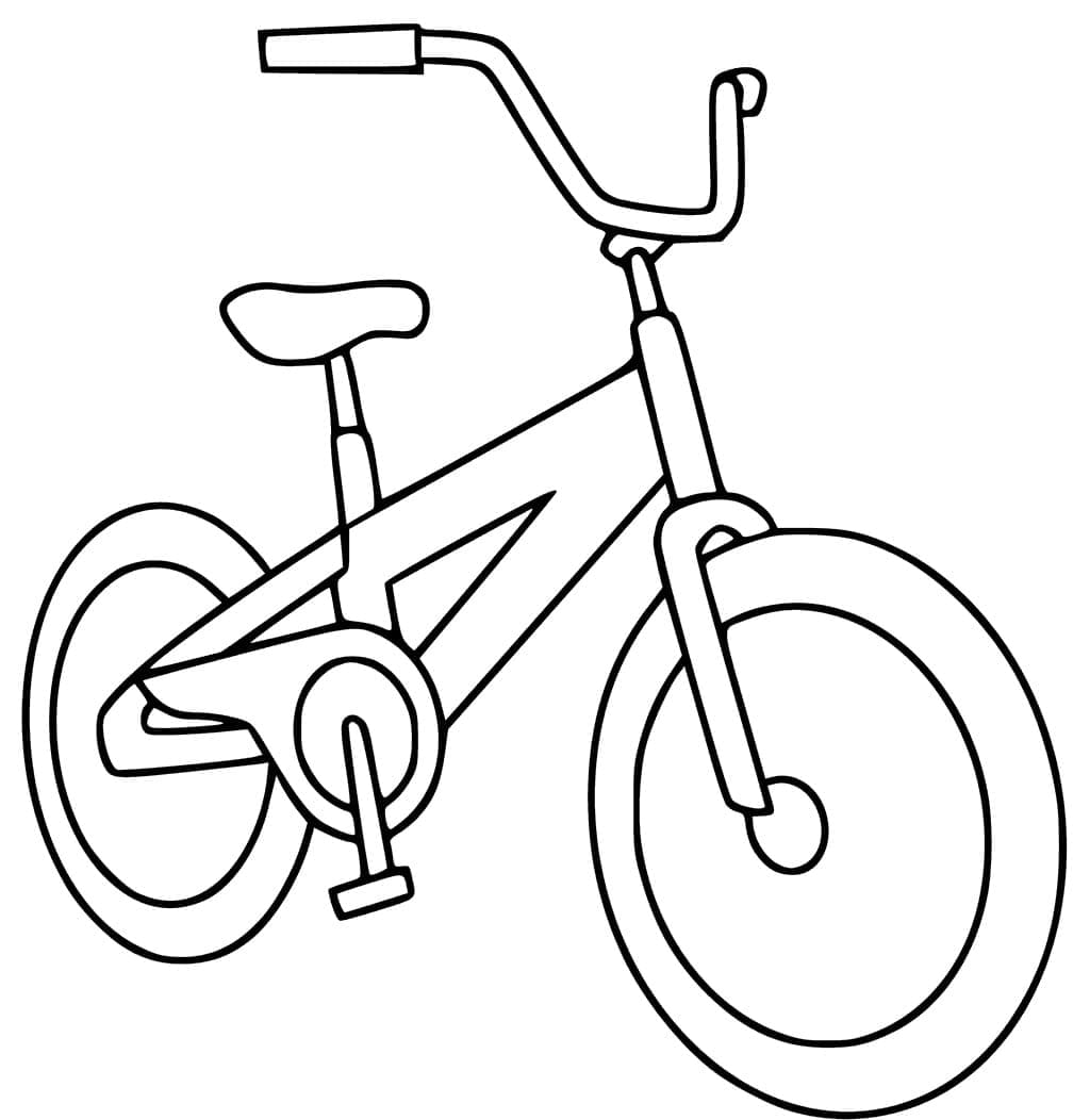 Målarbild Mycket Enkel Cykel