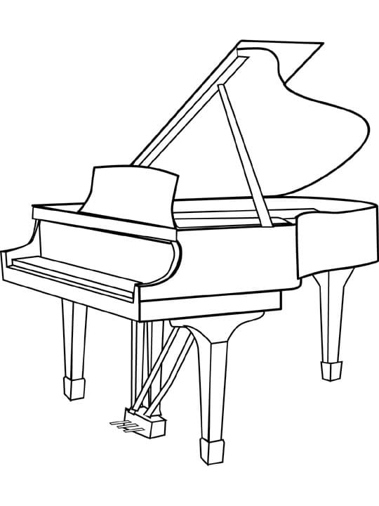 Målarbild Piano (1)