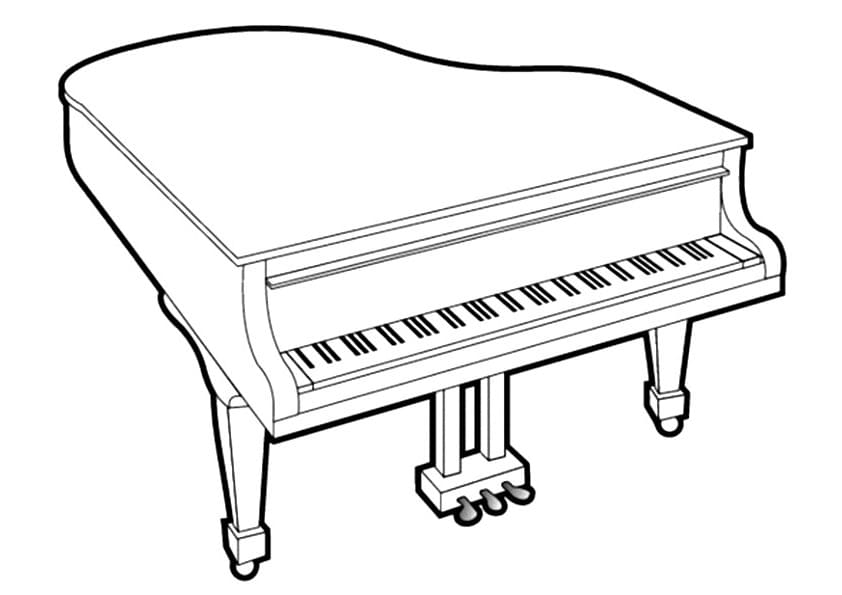 Målarbild Piano (4)