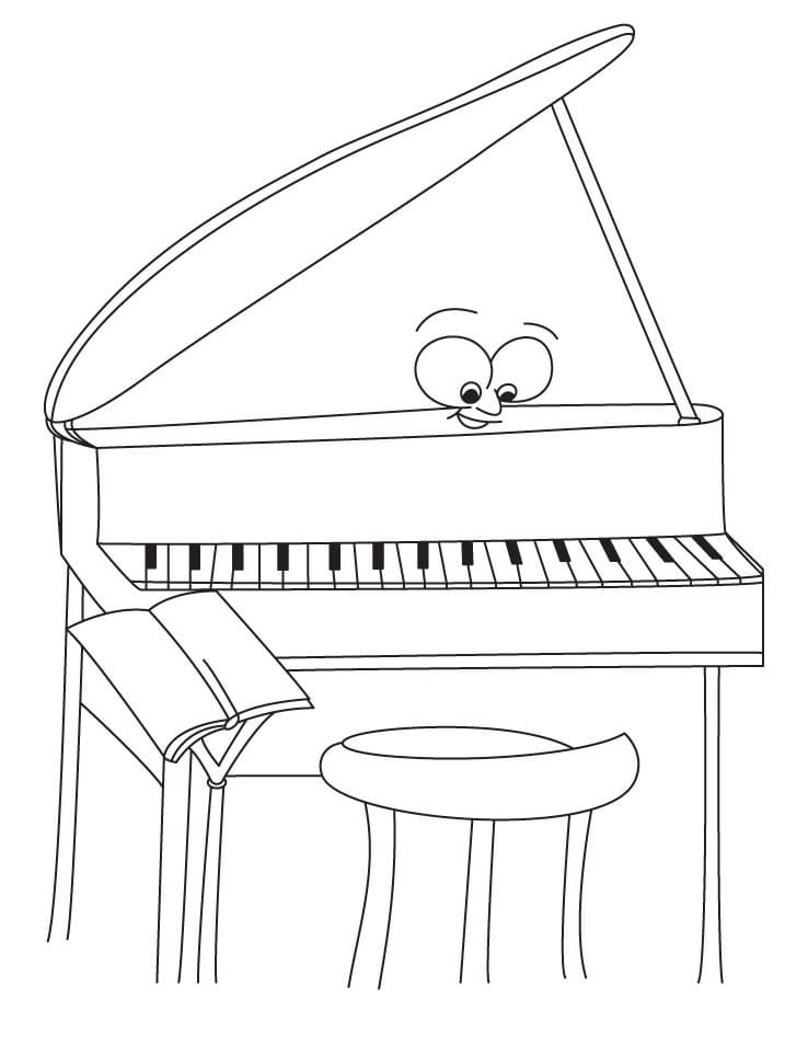 Målarbild Söt Piano
