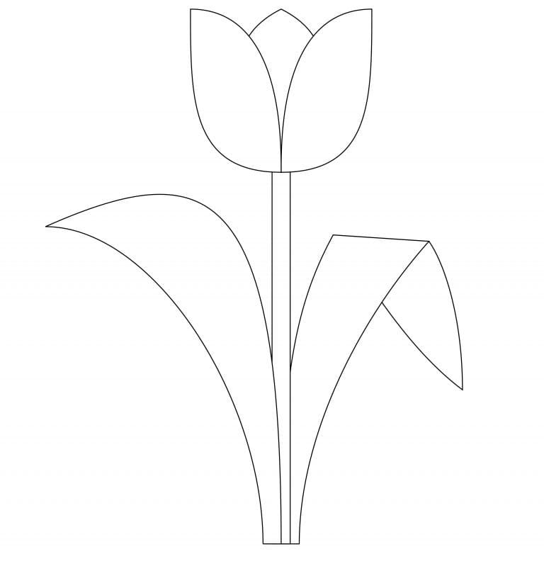 Målarbild Tulpan (1)