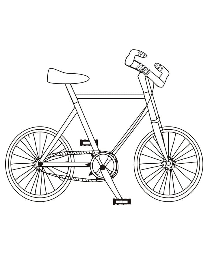 Målarbild Vanlig Cykel