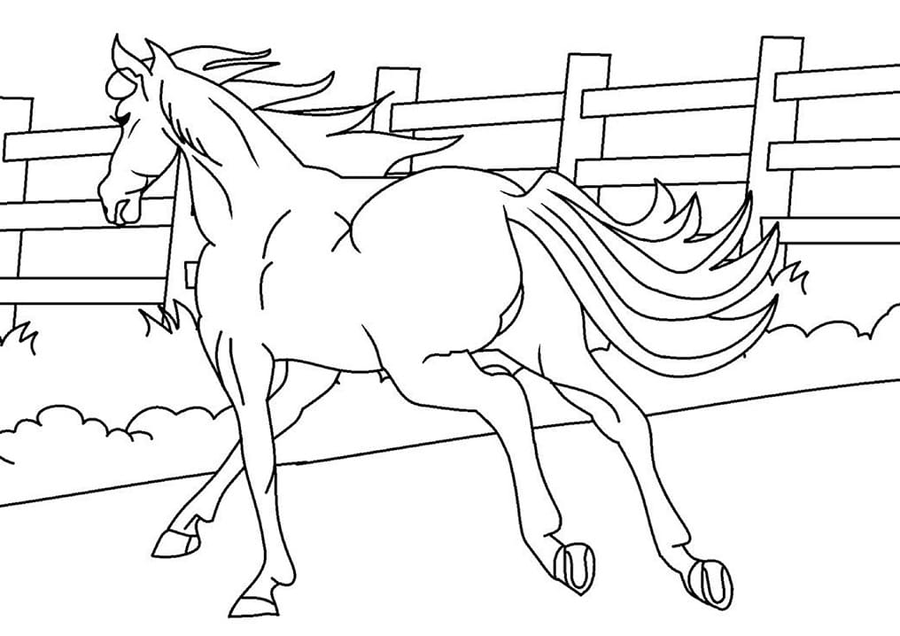 Målarbild En Häst