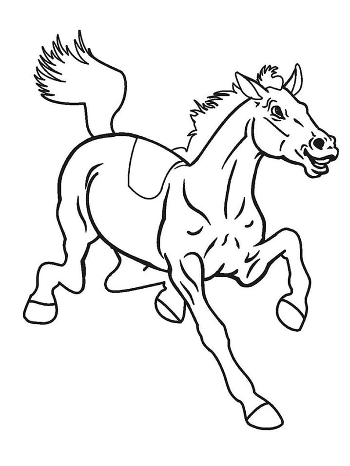 Målarbild Rolig Häst