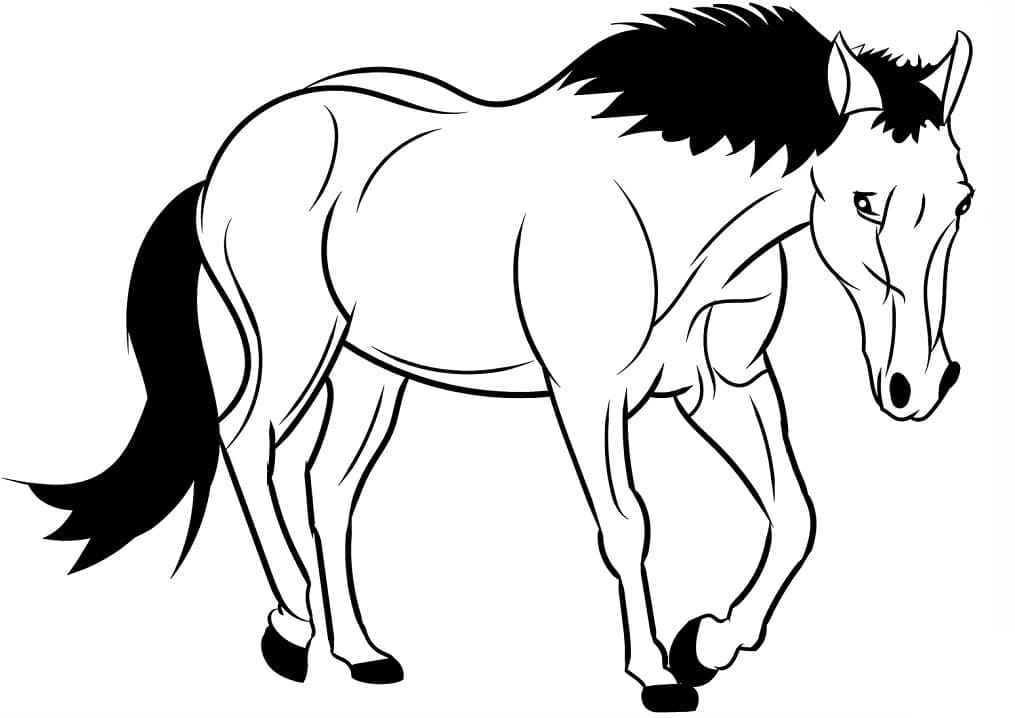 Målarbild Stark Häst
