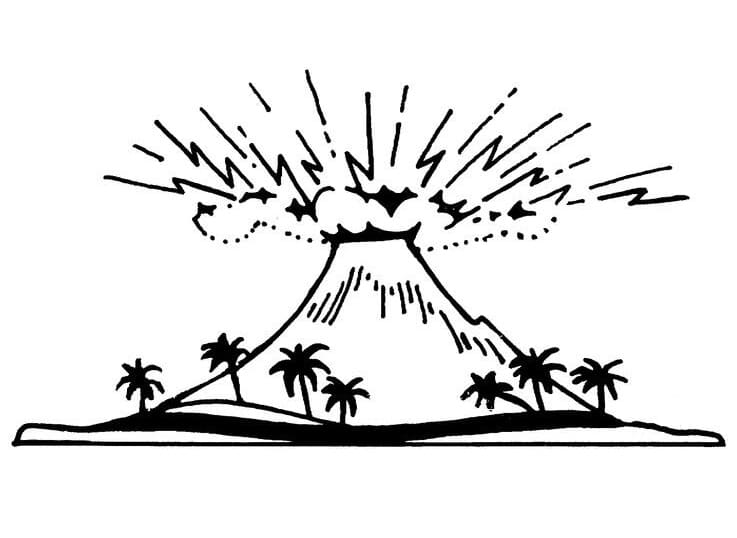 Målarbild Aktiv Vulkan (3)