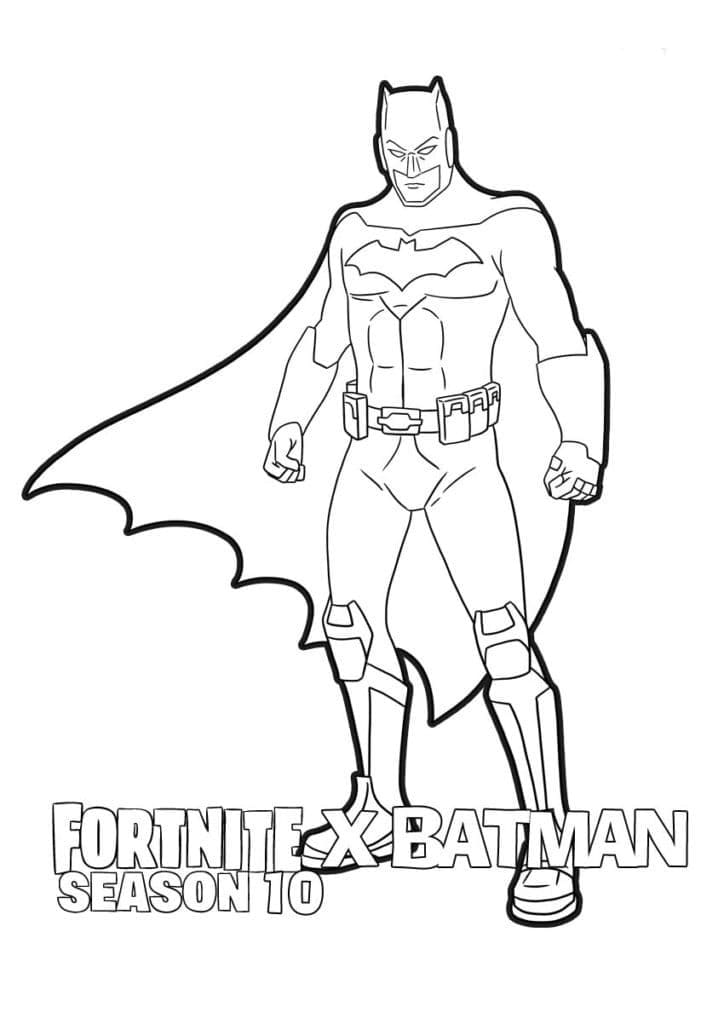 Målarbild Batman Fortnite