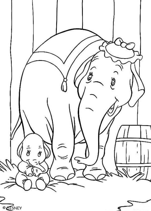 Målarbild Bebis Dumbo
