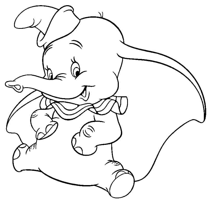 Målarbild Bedårande Dumbo