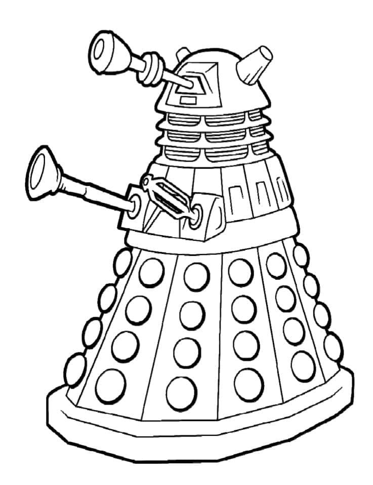 Målarbild Dalek Emperor från Doctor Who