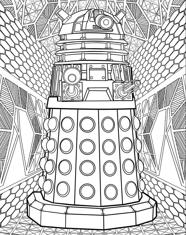 Målarbild Dalek från Doctor Who