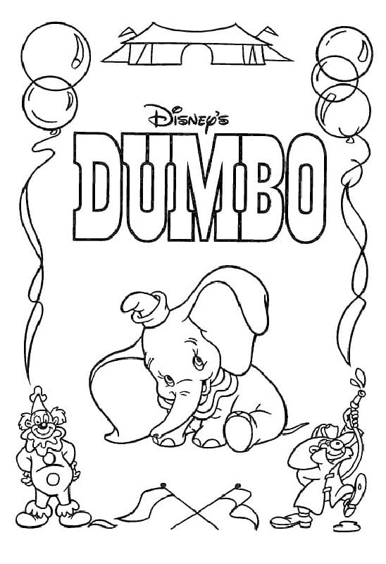 Målarbild Disney Dumbo