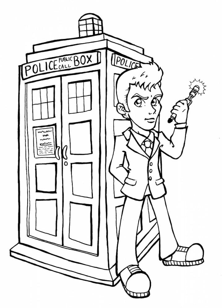 Målarbild Doctor Who (5)