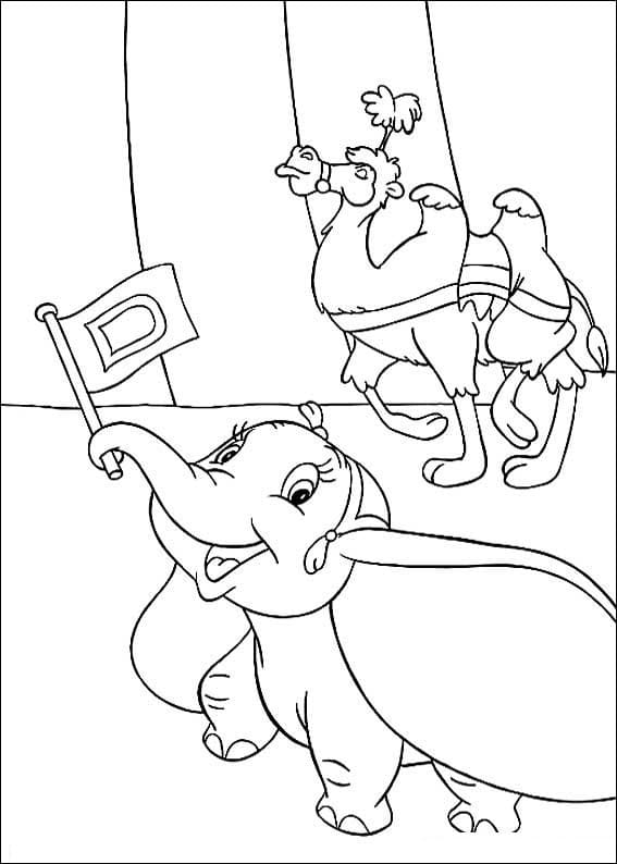 Målarbild Dumbo för Barn