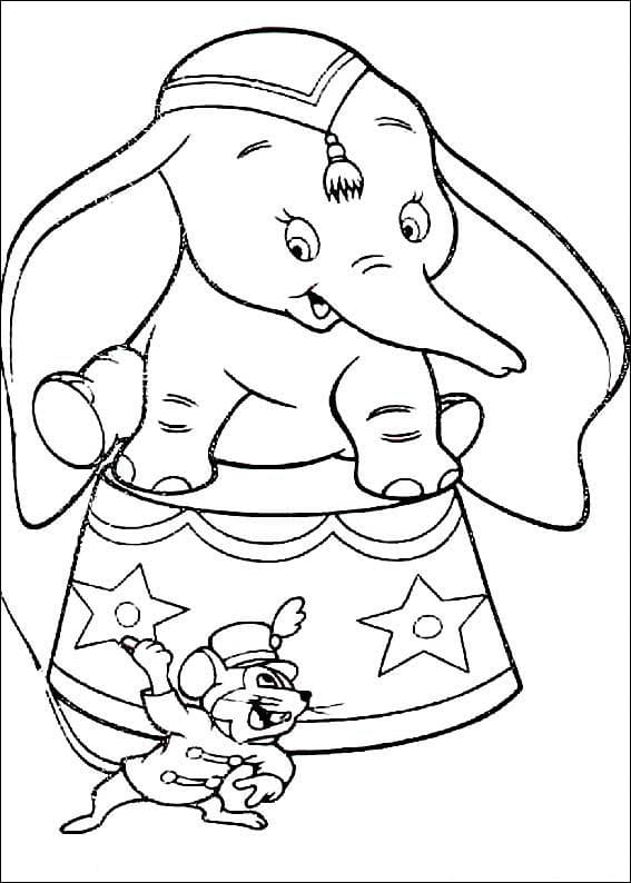 Målarbild Dumbo på Cirkusen