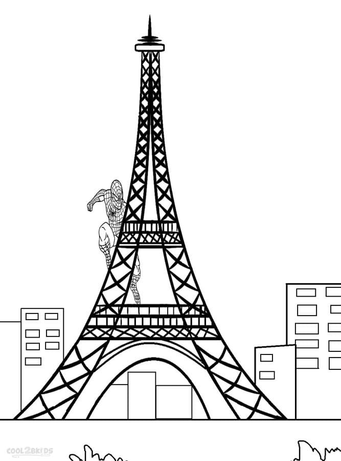 Målarbild Eiffeltornet 1
