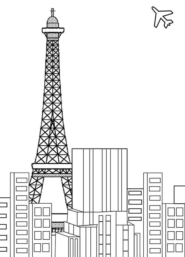 Målarbild Eiffeltornet 11