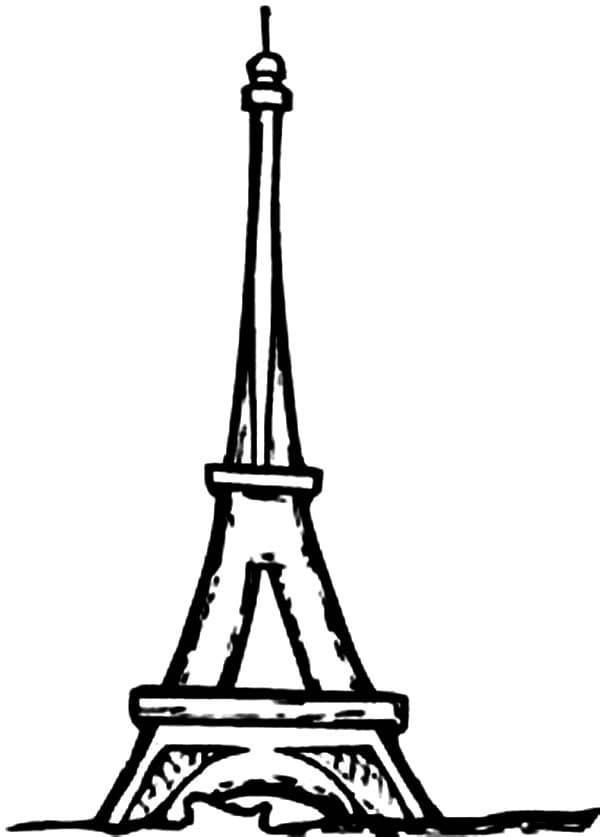 Målarbild Eiffeltornet 2