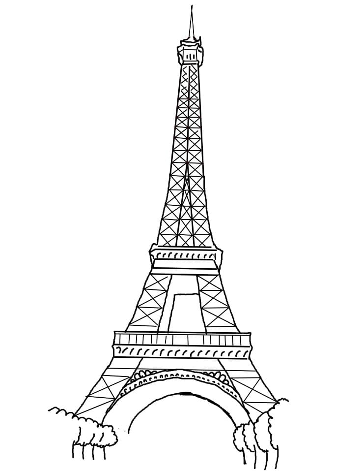 Målarbild Eiffeltornet 5