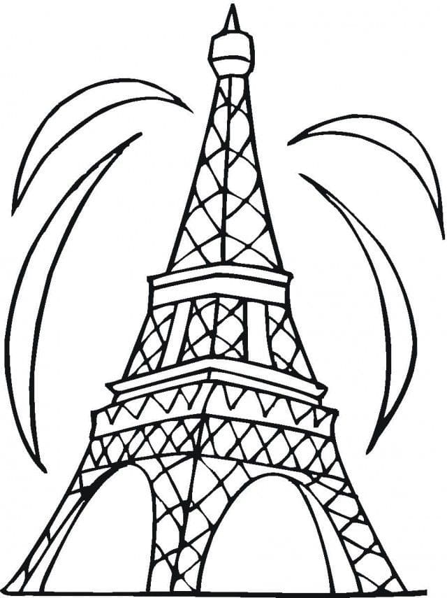 Målarbild Eiffeltornet 7