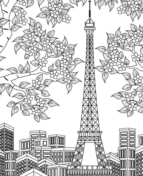 Målarbild Fantastiska Eiffeltornet