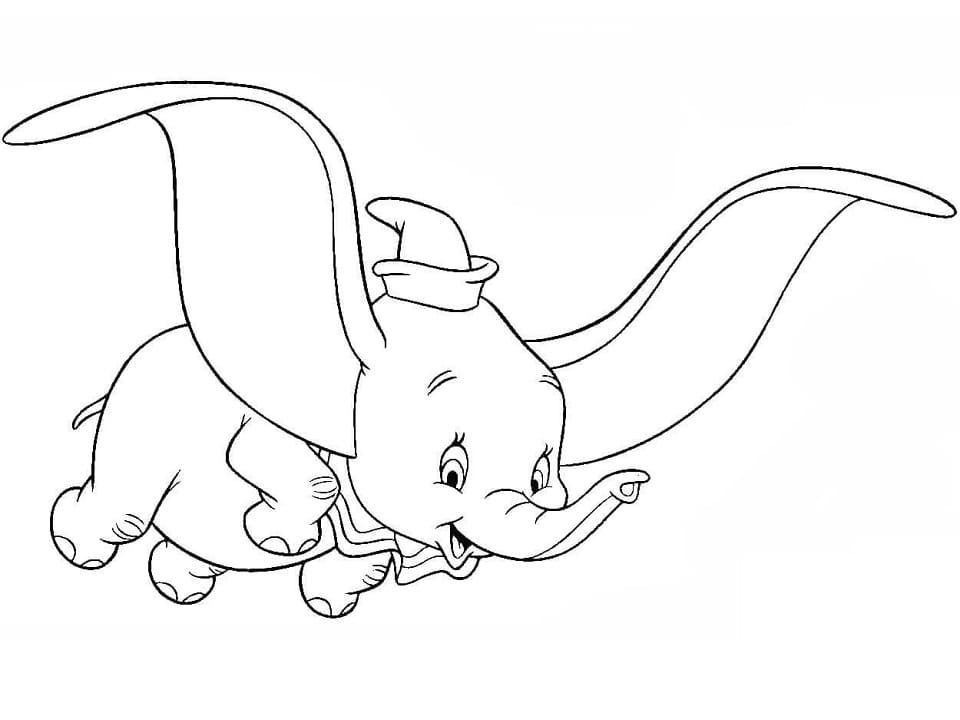 Målarbild Flygande Dumbo