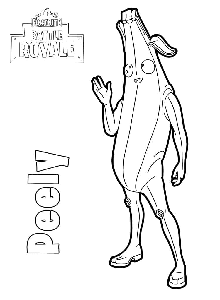 M larbild Fortnite Peely Skiv Ut Gratis P Malarbilder se M larbild Fortnite Peely Skiv Ut Gratis P Malarbilder se