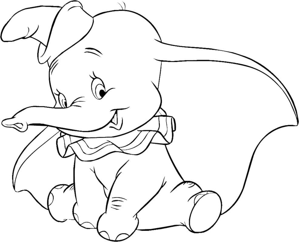 Målarbild Glad Dumbo
