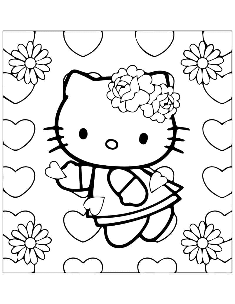 Målarbild Härliga Hello Kitty