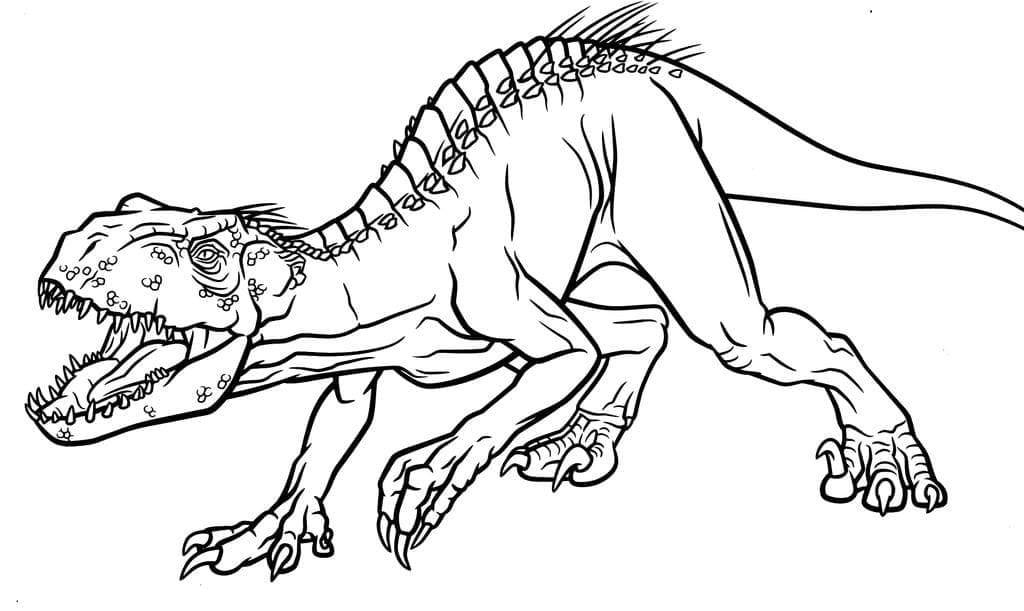 Målarbild Indoraptor (2)