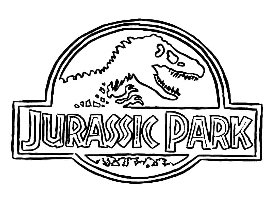 Målarbild Logotyp för Jurassic Park