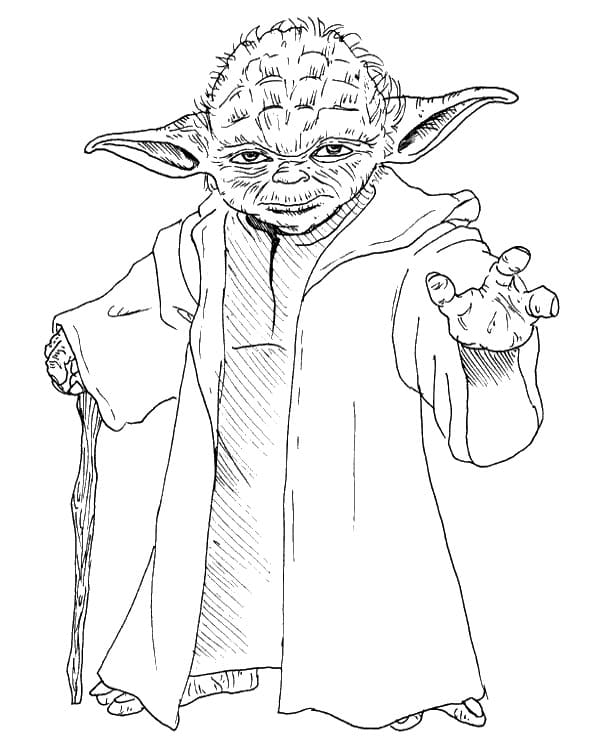 Målarbild Mästare Yoda