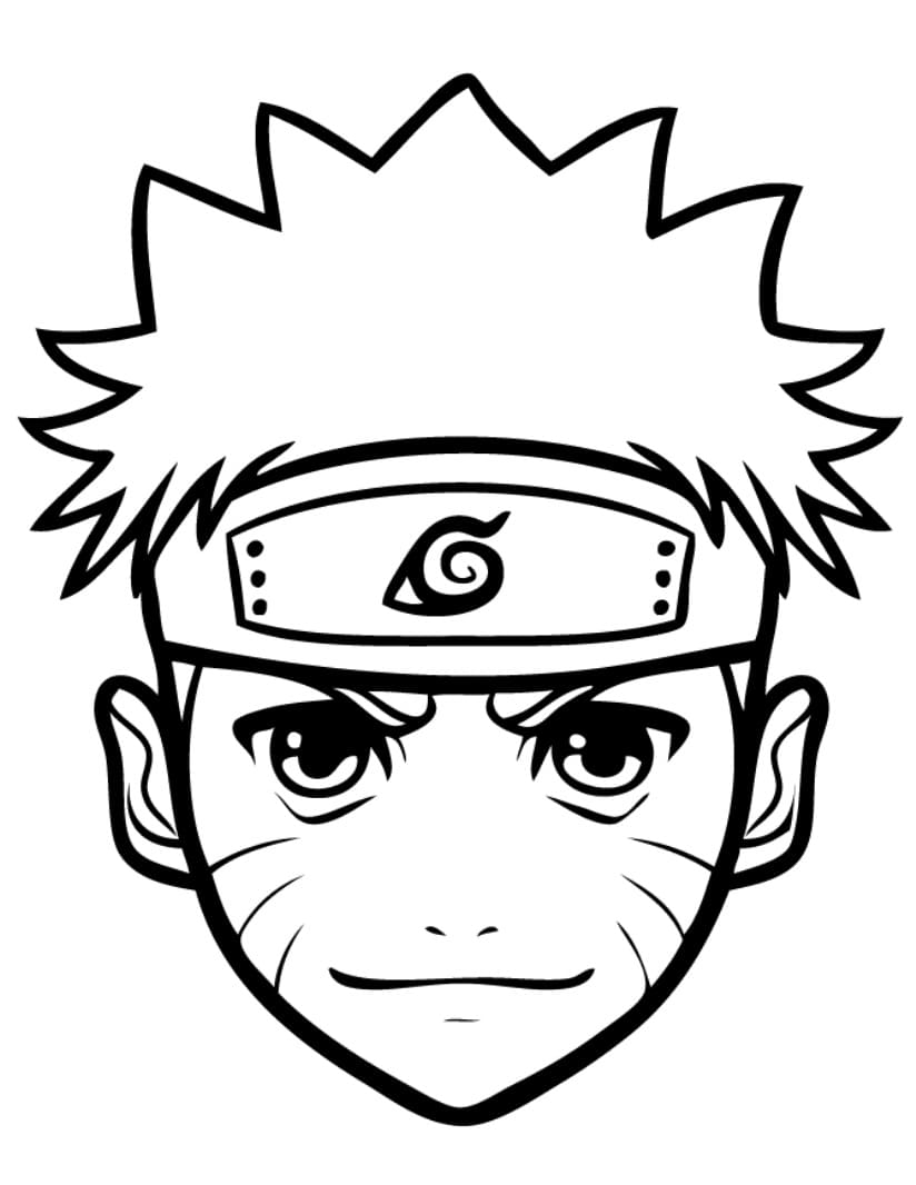Målarbild Narutos Ansikte