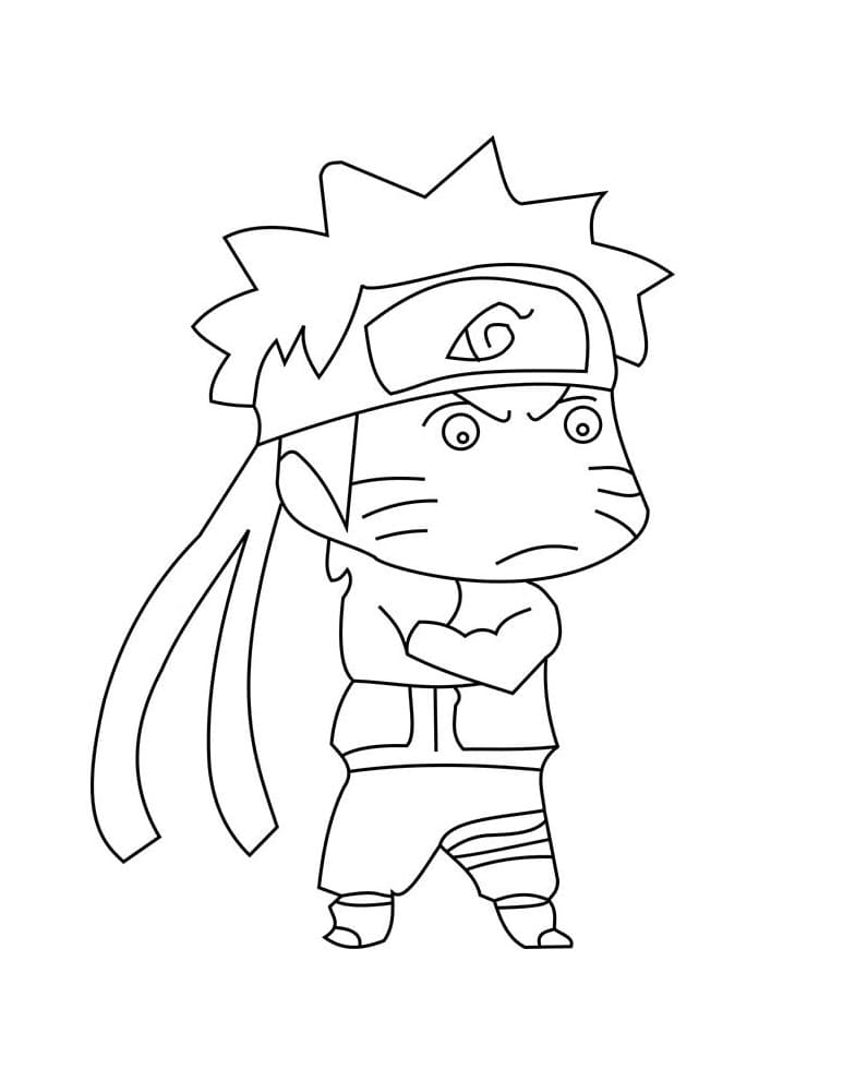 Målarbild Rolig Naruto