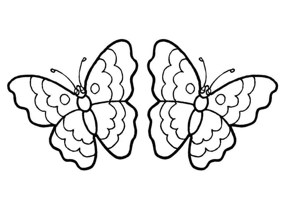 Målarbild Söta Fjärilar
