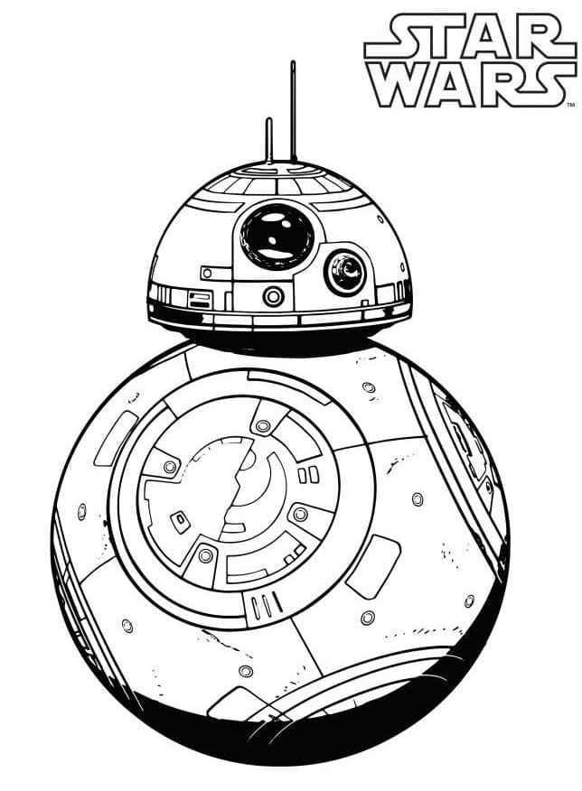 Målarbild Star Wars BB-8