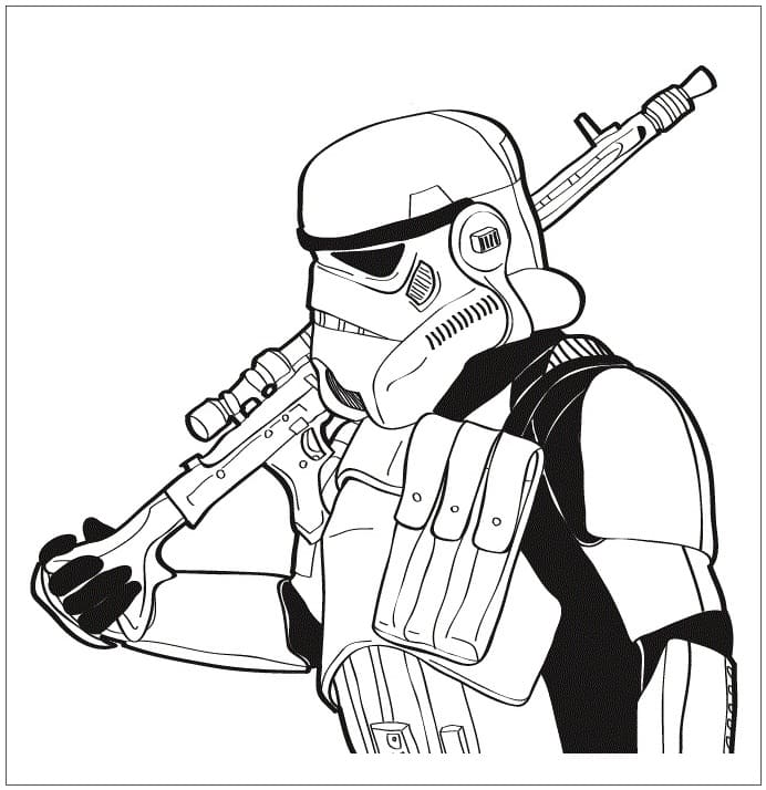 Målarbild Star Wars Stormtrooper
