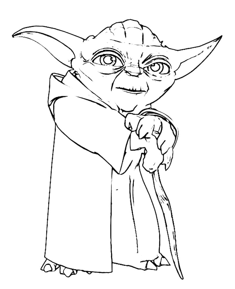 Målarbild Star Wars Yoda