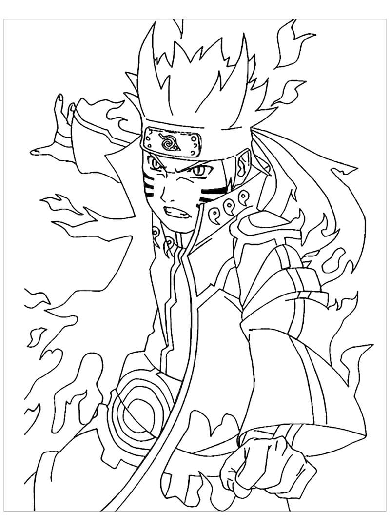 Målarbild Uzumaki Naruto (4)