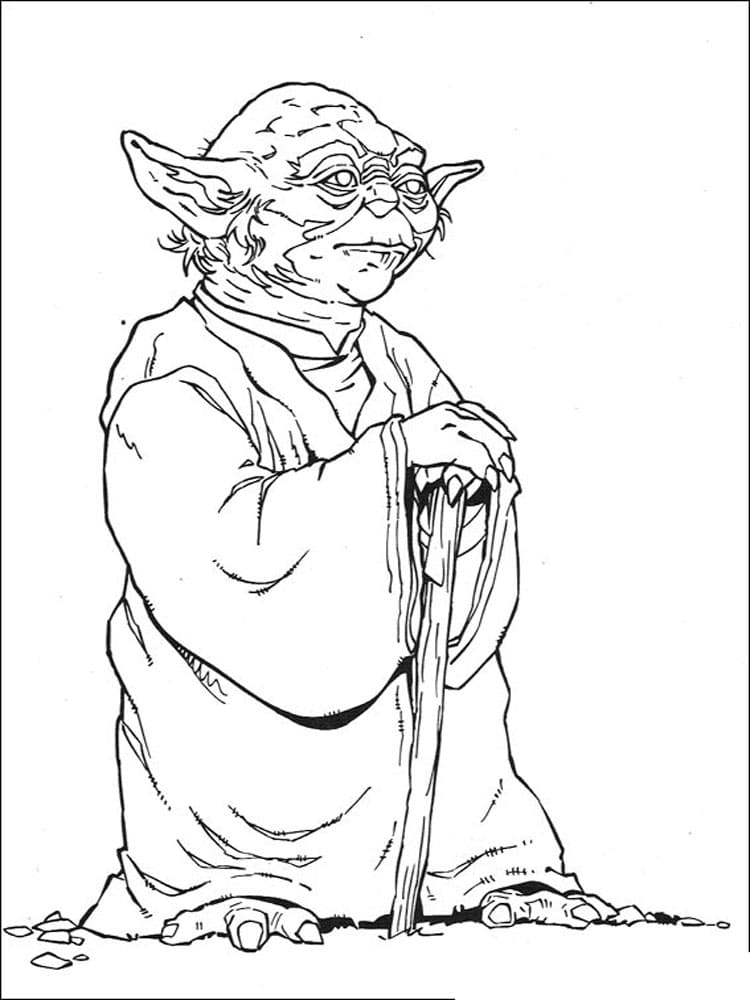 Målarbild Yoda (2)