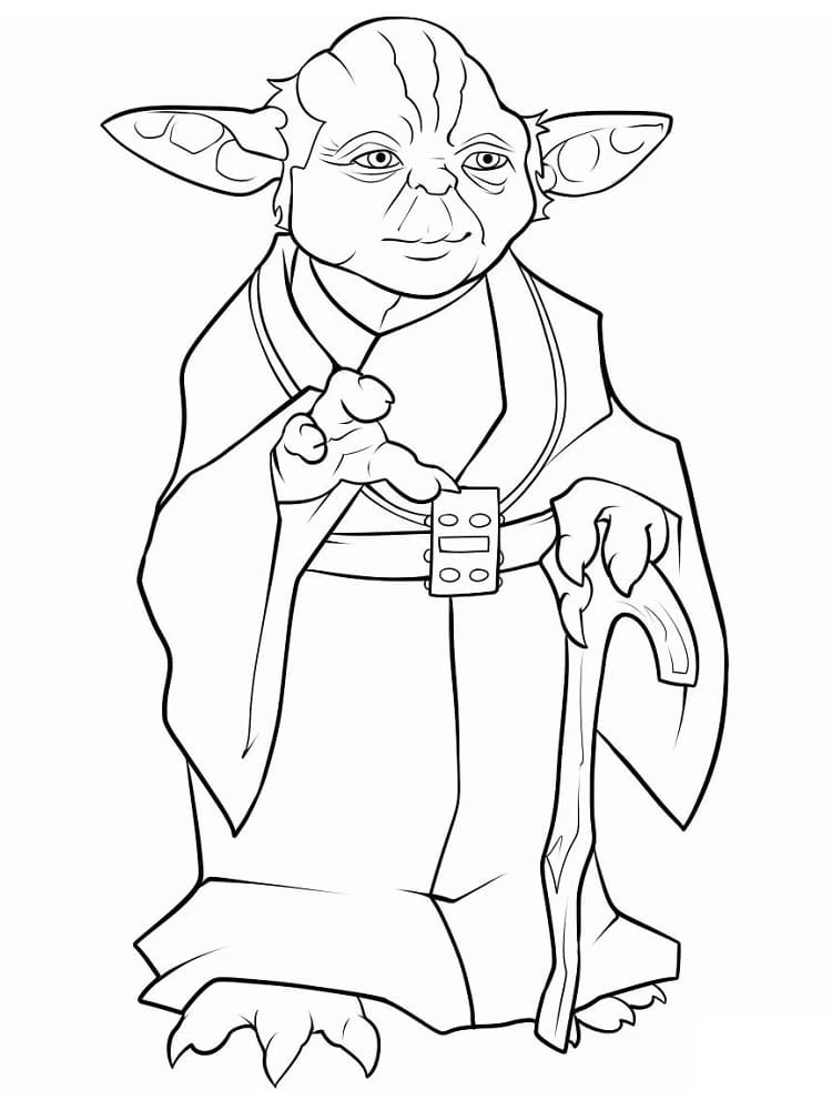 Målarbild Yoda
