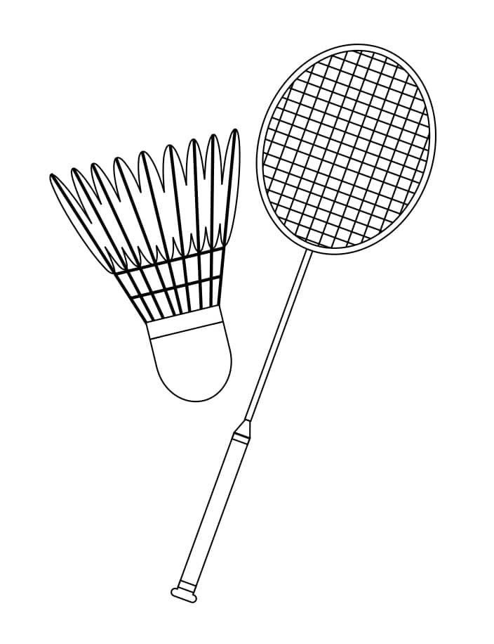 Målarbild Badminton (2)