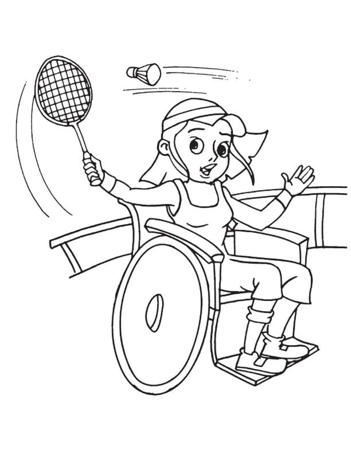 Målarbild Badminton (3)